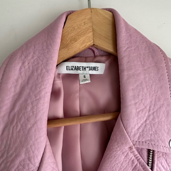 Elizabeth and James pink leather jacket - Picture 5 of 6